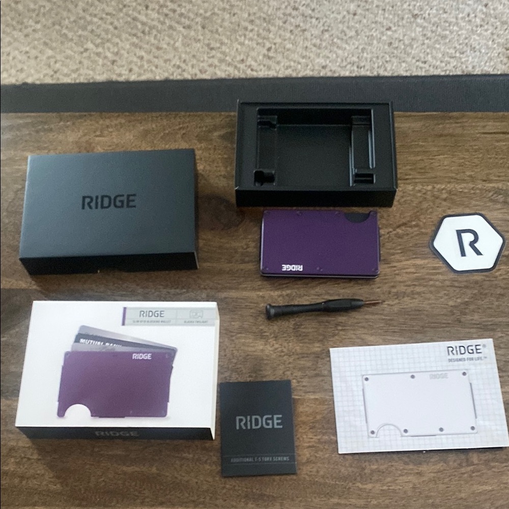 Ridge Purple Wallet
